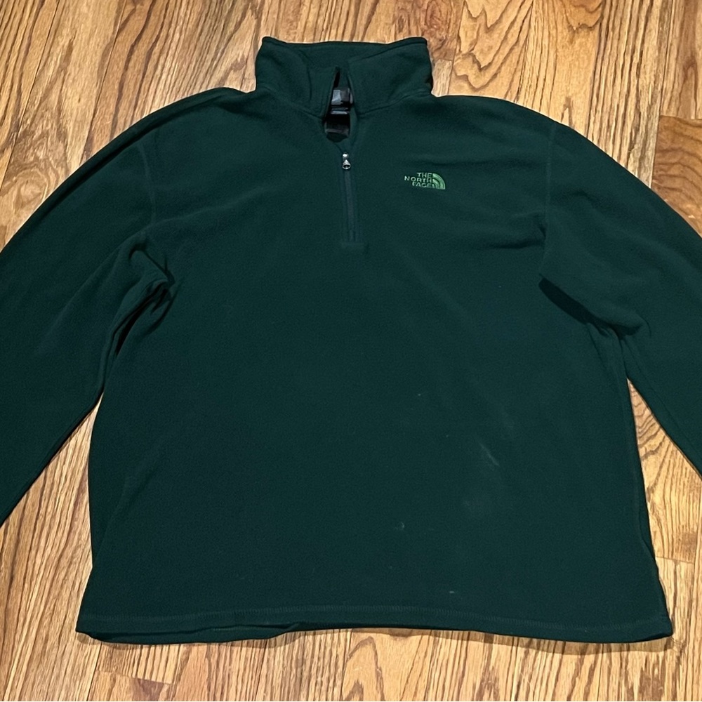 The North Face Men's Dark Green Zip-Up Sweater